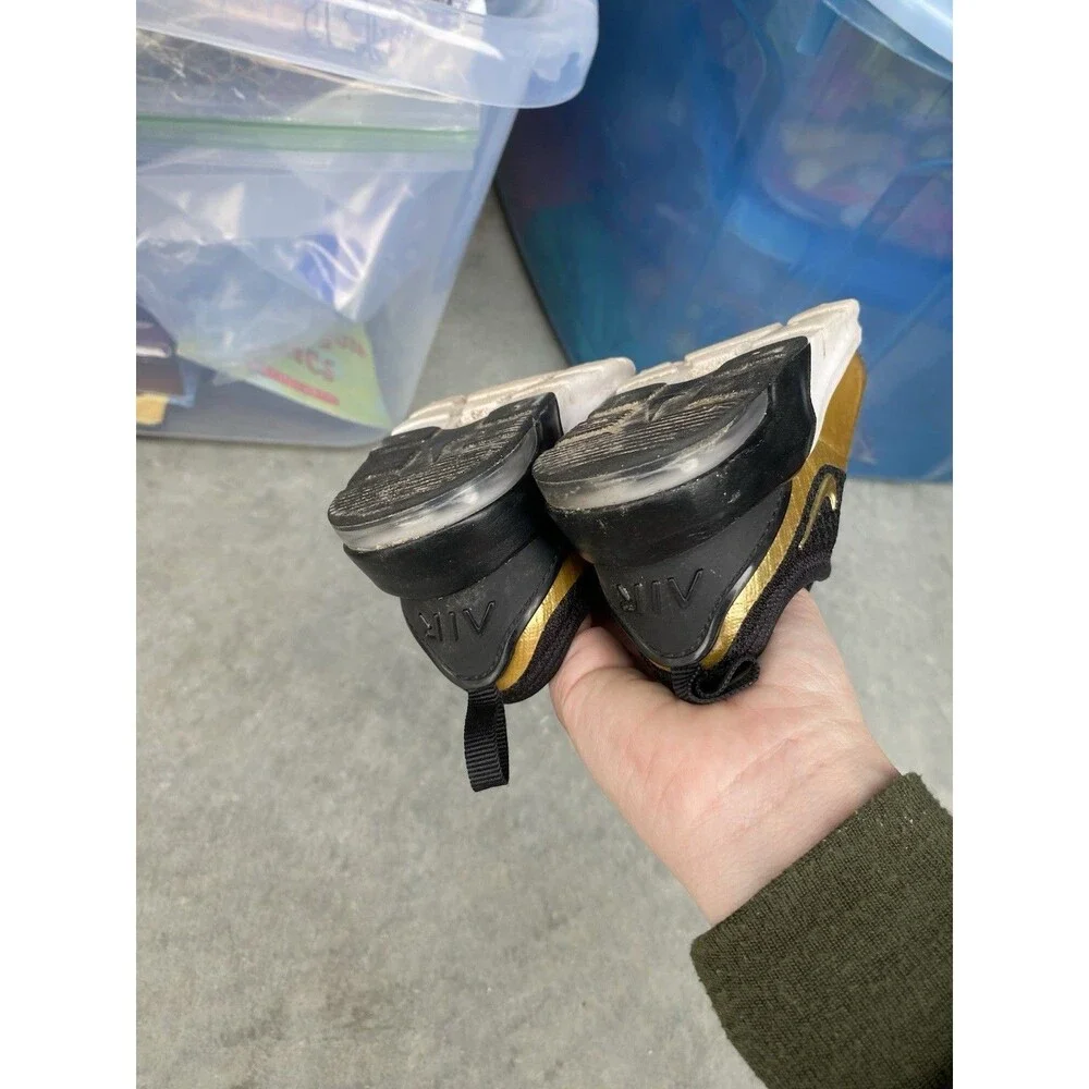 Nike Air Max Motion 2 Black Metallic Gold Kids Shoes 7C